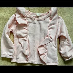 Brand new Crewcuts ruffle sweatshirt